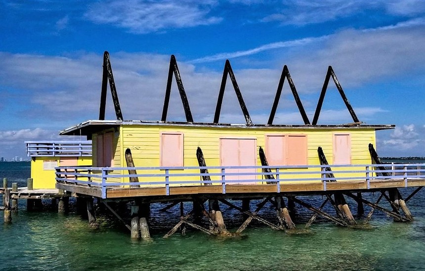 Help save the historic Stiltsville site with Kush Hospitality's S.O.S. fundraiser. - PHOTO COURTESY OF DEERING ESTATE