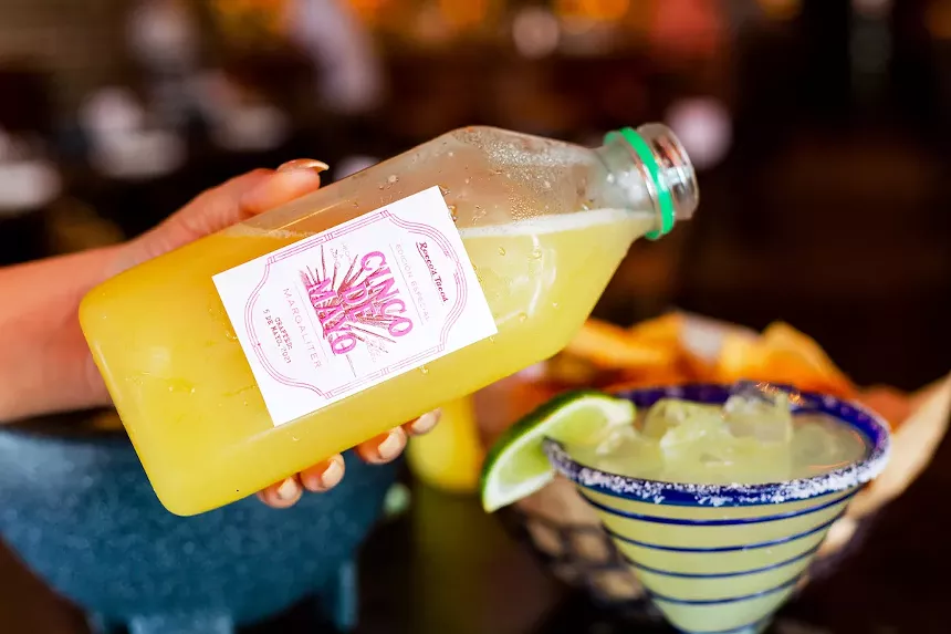 Rocco's Taco offers discounted take-home bottles of Margaliters on Cinco de Mayo. - PHOTO COURTESY OF ROCCO'S TACOS