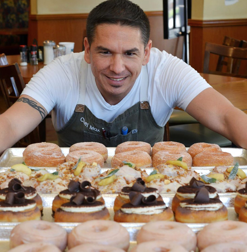 Max Santiago and his donuts - PHOTO COURTESY OF MAX SANTIAGO