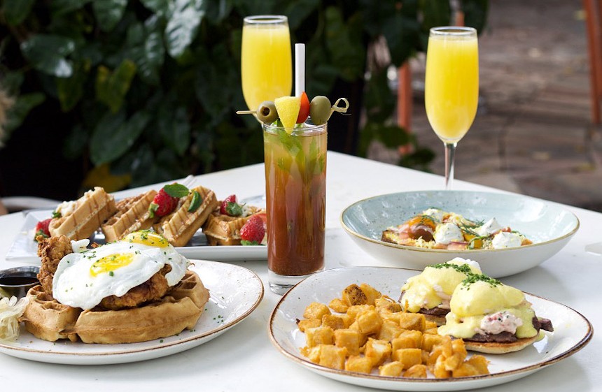 Brunch in Peacock Park any day of the week at Glass and Vine. - PHOTO COURTESY OF GLASS AND VINE