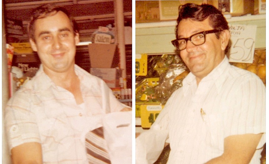 Sedano's original founders, Ezequiel Herrán (left) and Juan Perez. - PHOTO COURTESY OF SEDANO'S SUPERMARKETS