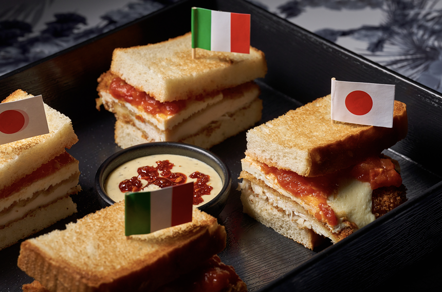 The Chicken Parm Katsu Sando assortment