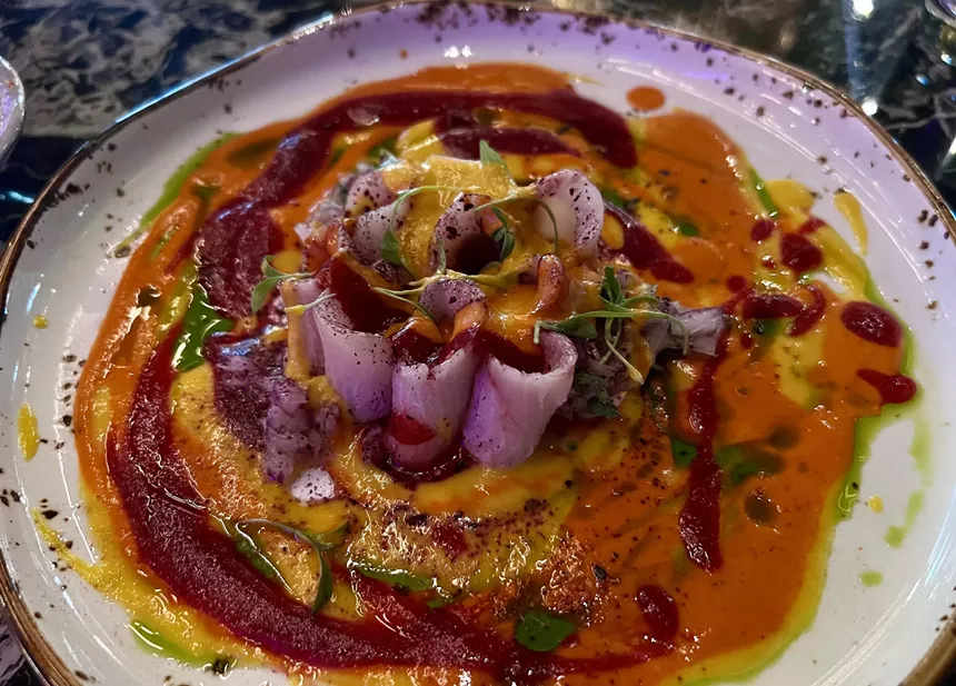 A beautiful dish from Cvi.che 105 in Coral Gables