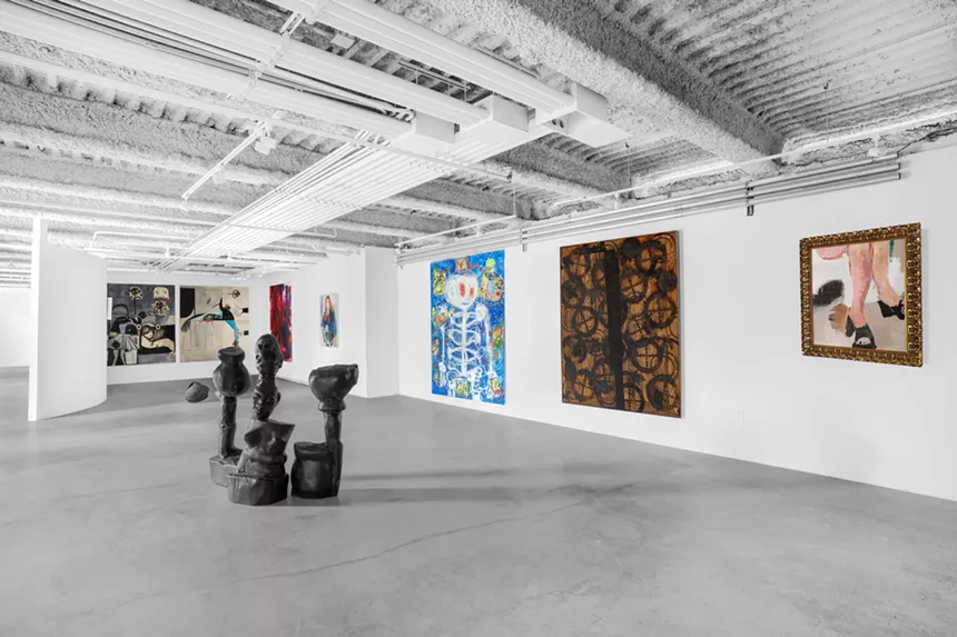 Installation view of "Gimme Shelter" at the Historic Hampton House