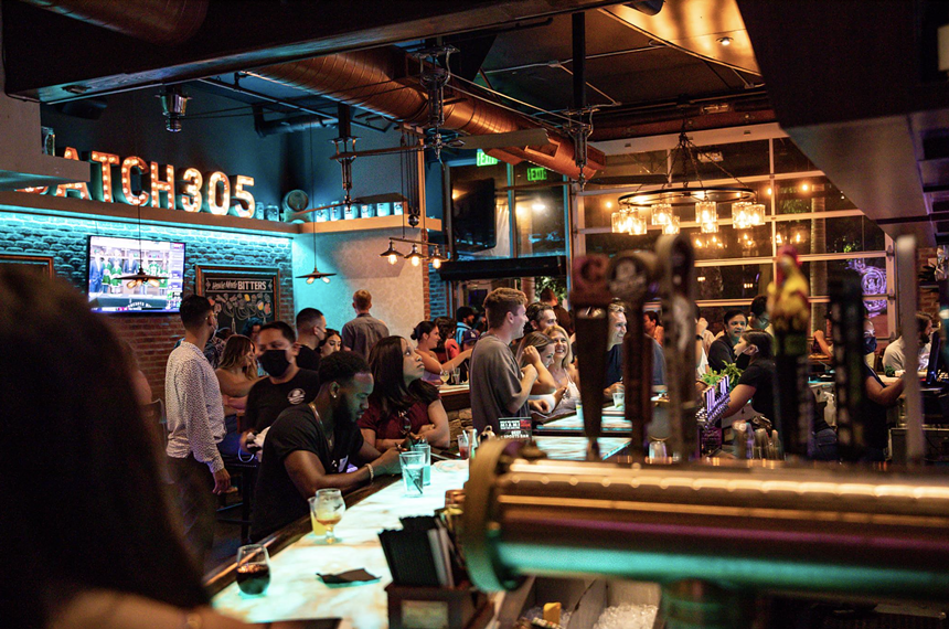 The bar in Brickell