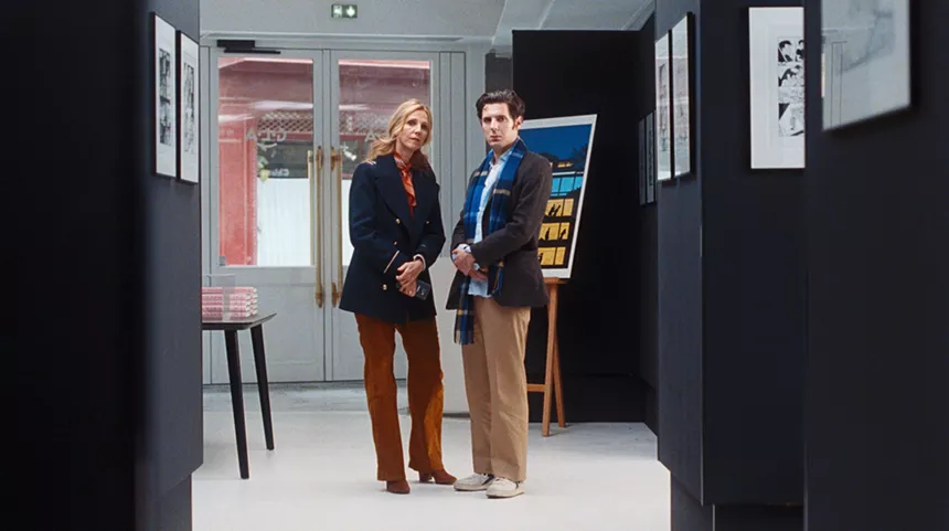 Still of Sandrine Kiberlain and Vincent Lacoste in the film Green Perfume