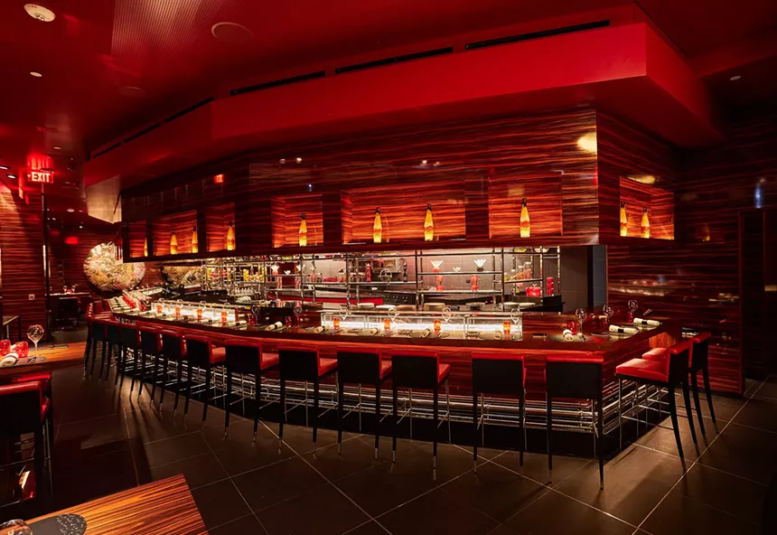 The dining room