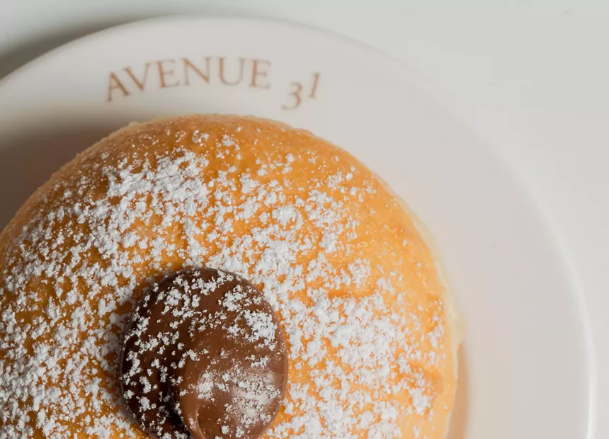 a dessert on a plate