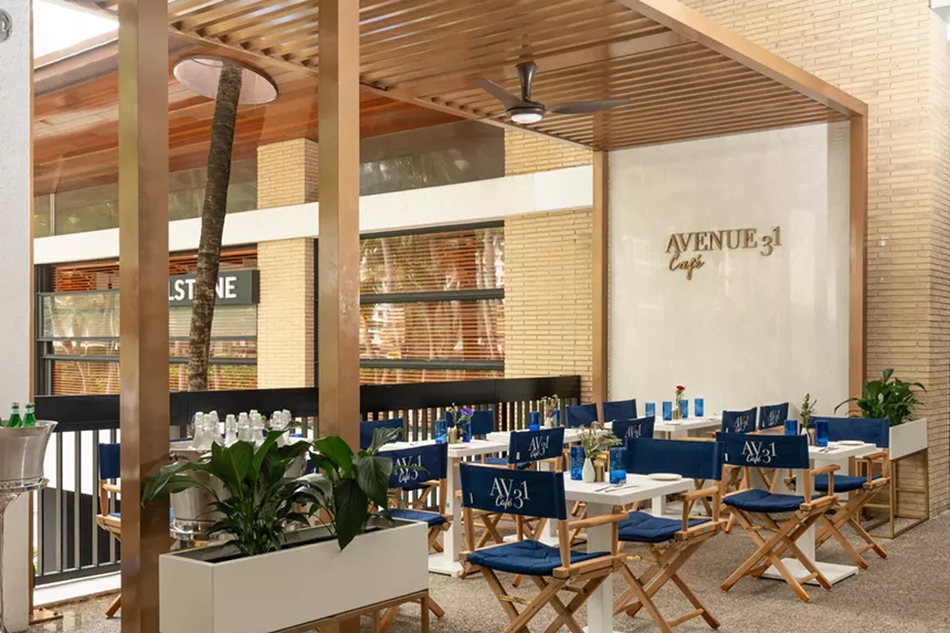 An open-air restaurant