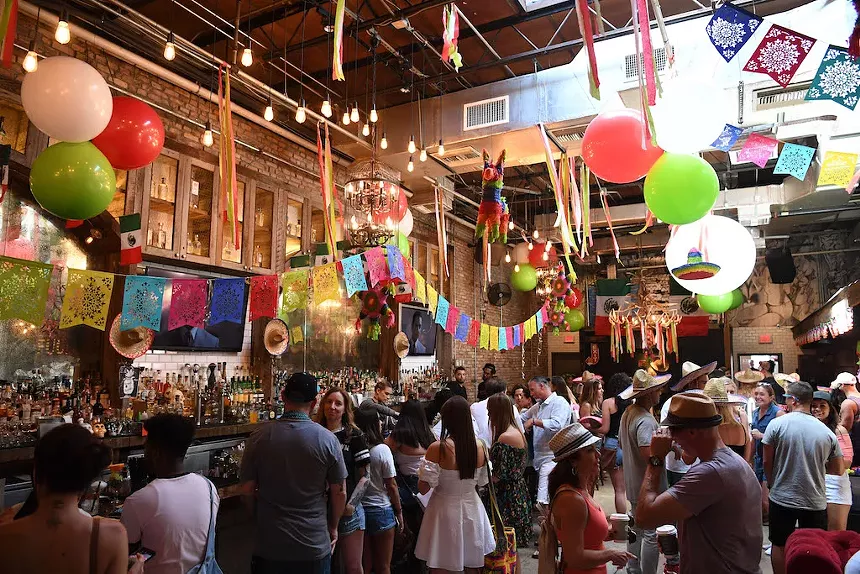 A Mexican restaurant