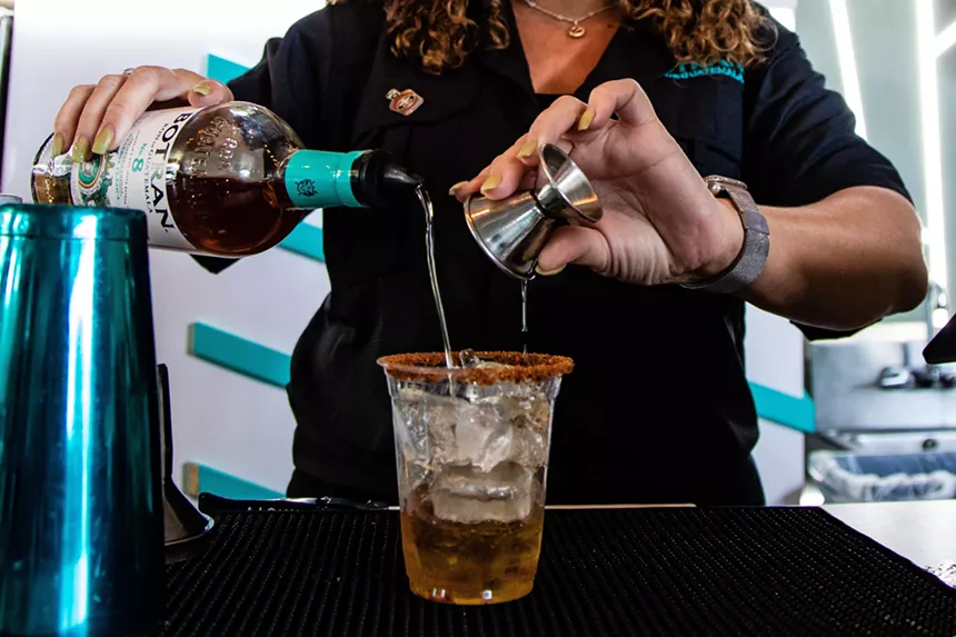 Rum cocktail