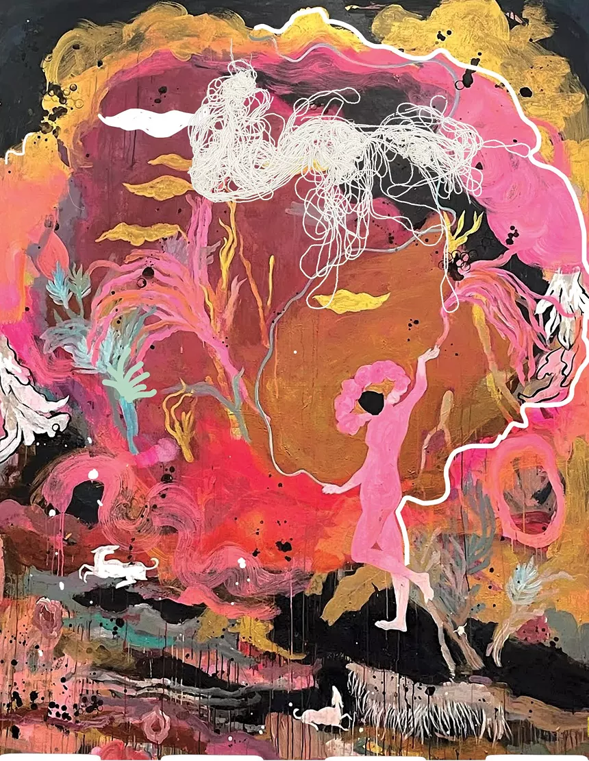 Painting by Marielle Plaisir