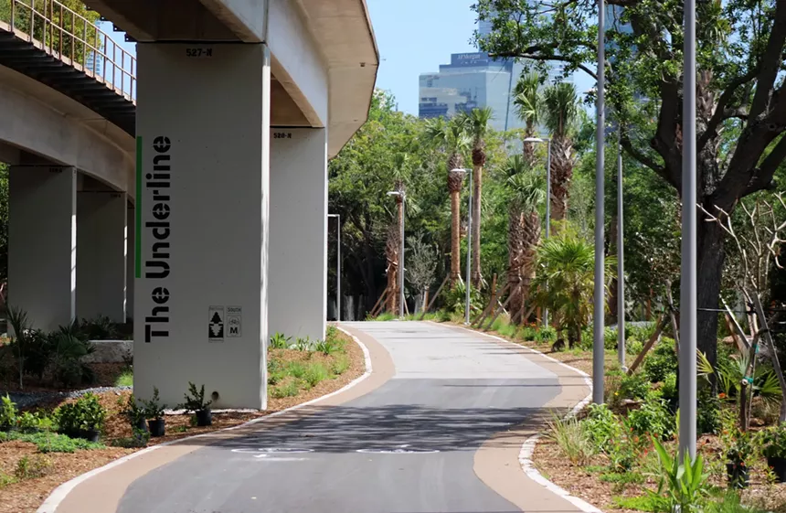 The path along the Underline
