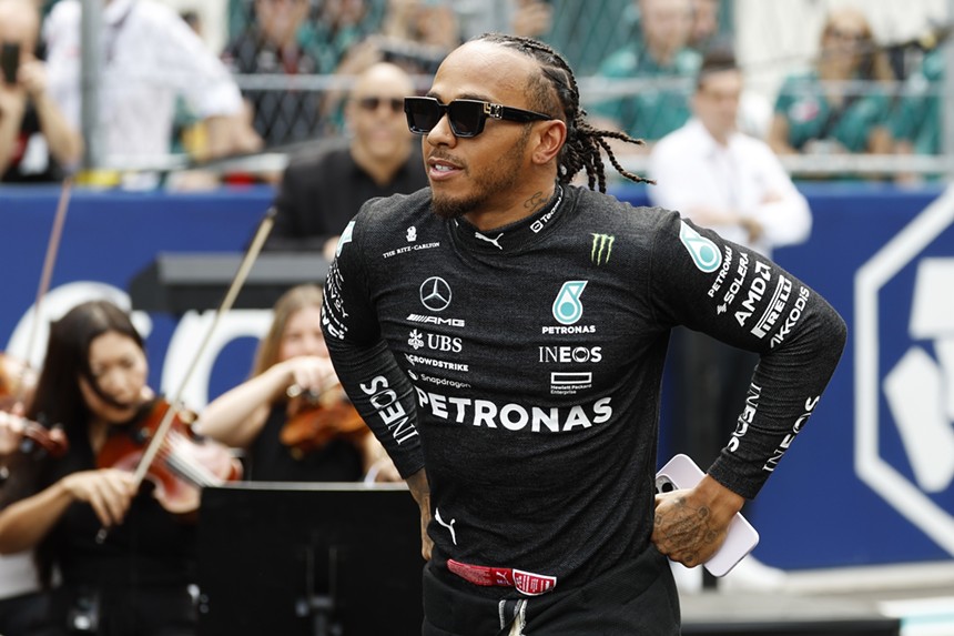 Lewis Hamilton at the Miami Grand Prix in 2023