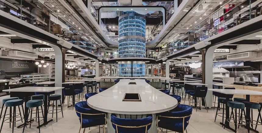 A dining hall