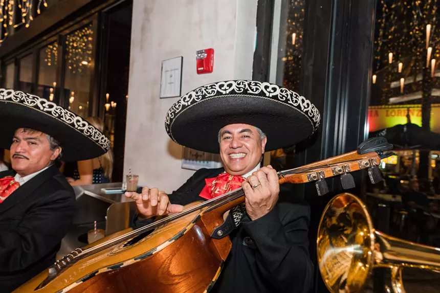 A man in a mariachi hat