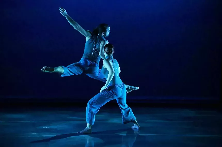 Rafael Ruiz-Del-Vizo and Stephanie Perez on stage in Rinne Tensei