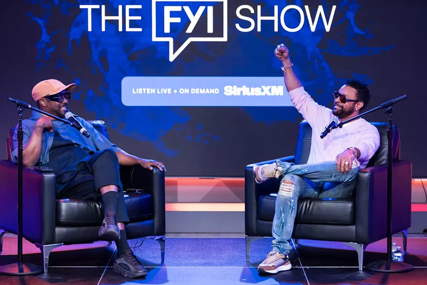 Will.i.am and Shaggy at SiriusXM's studios in Miami Beach
