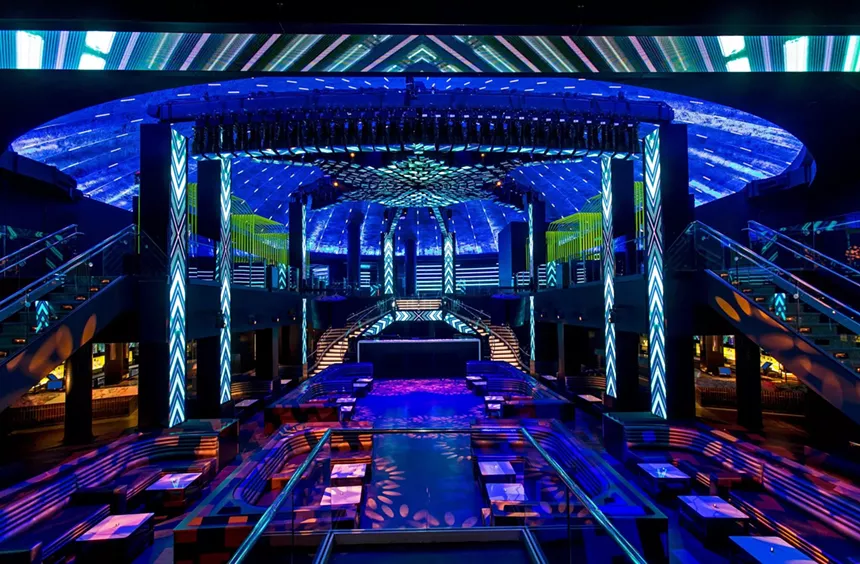 The expansive interior at LIV