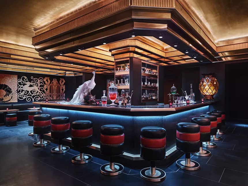 Interior of Saxony Bar