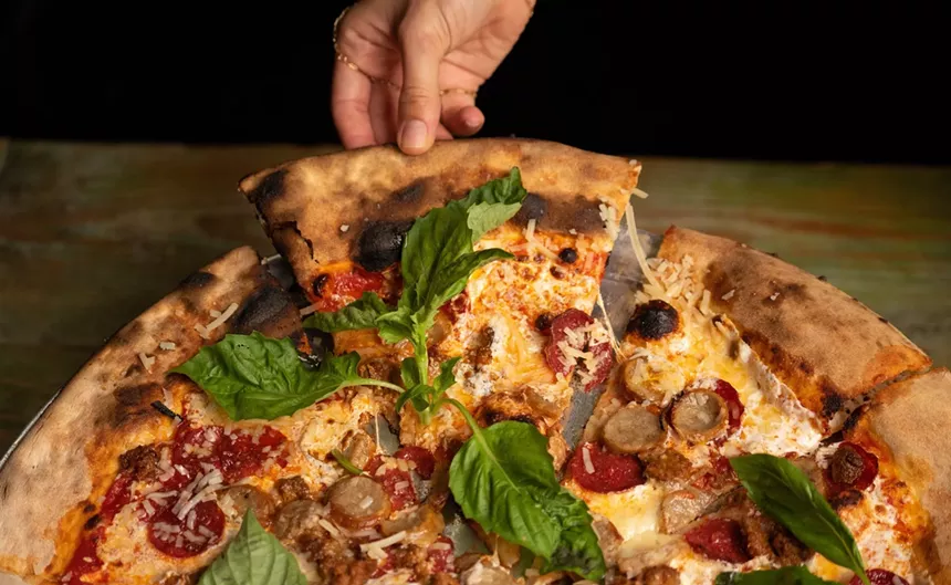 A slice of pizza