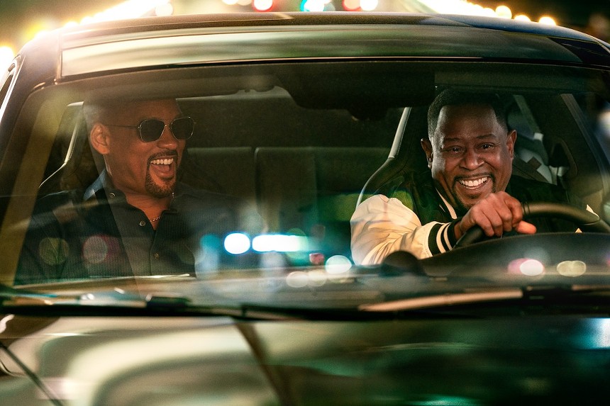 Will Smith and Martin Lawrence in a car in Bad Boys: Ride or Die