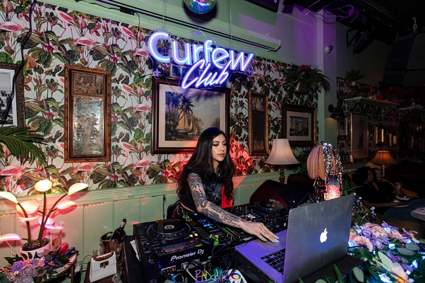 Jessica Who DJing at Curfew Club