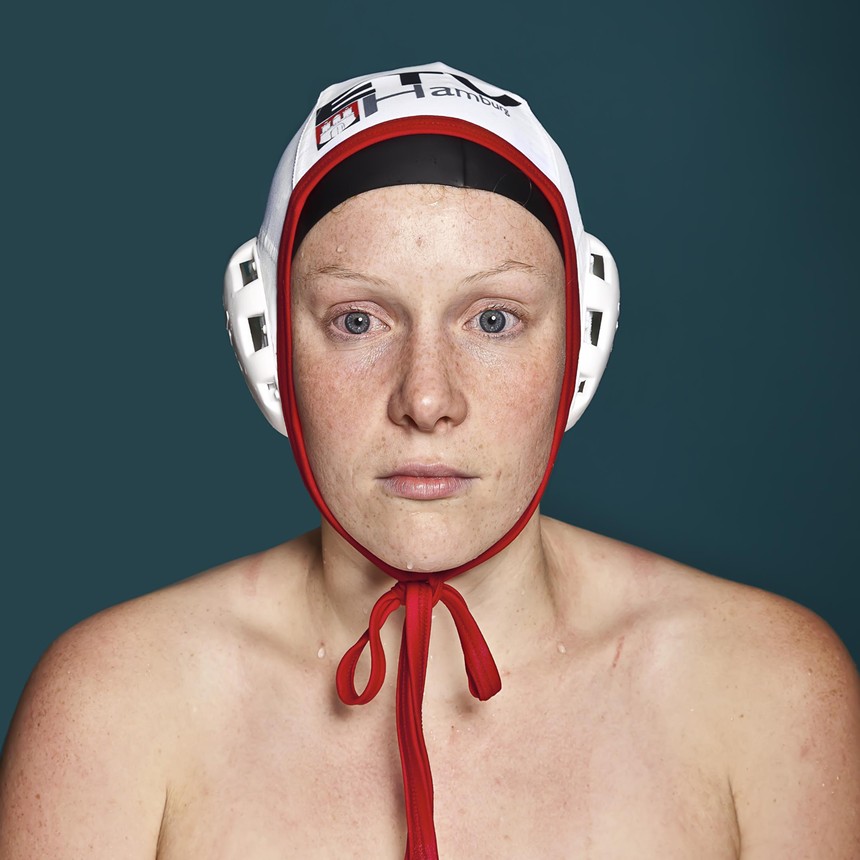 Sophie Kirchner's photograph of a female water polo player