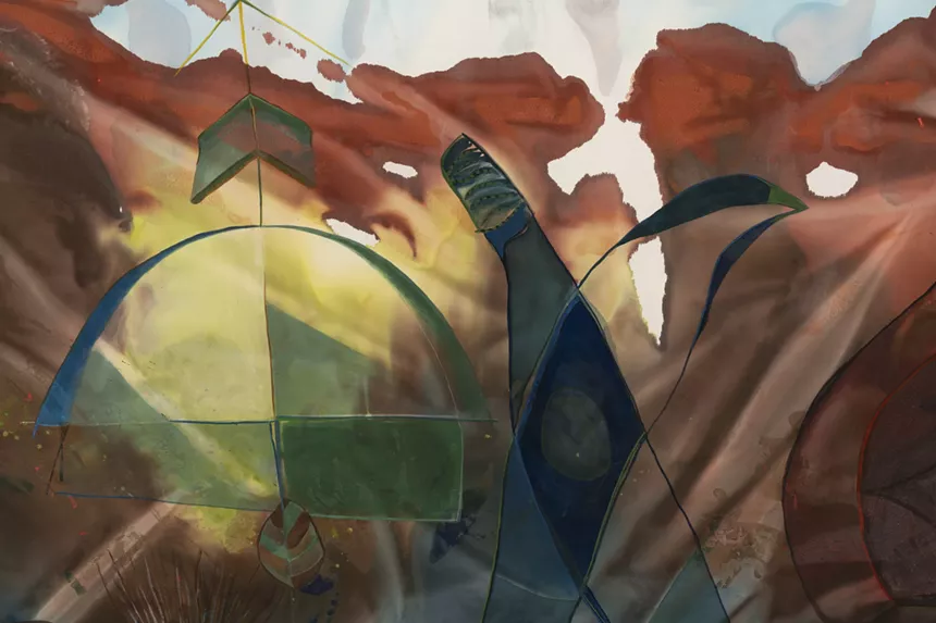 Abstract painting by María de los Angeles Rodríguez Jiménez