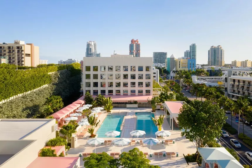 The pool at the Goodtime Hotel