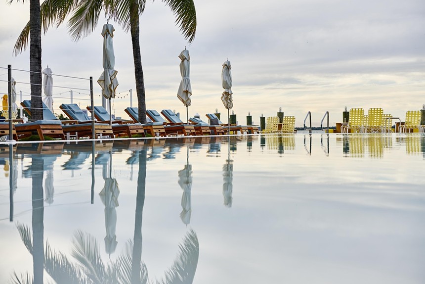 The pool at the Standard Spa, Miami Beach