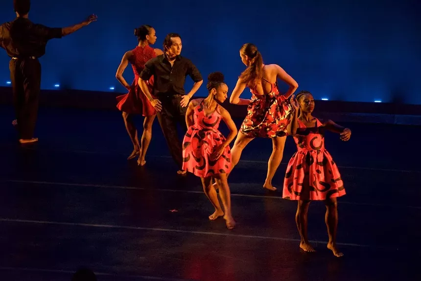 The dancers performing Steppe Tango