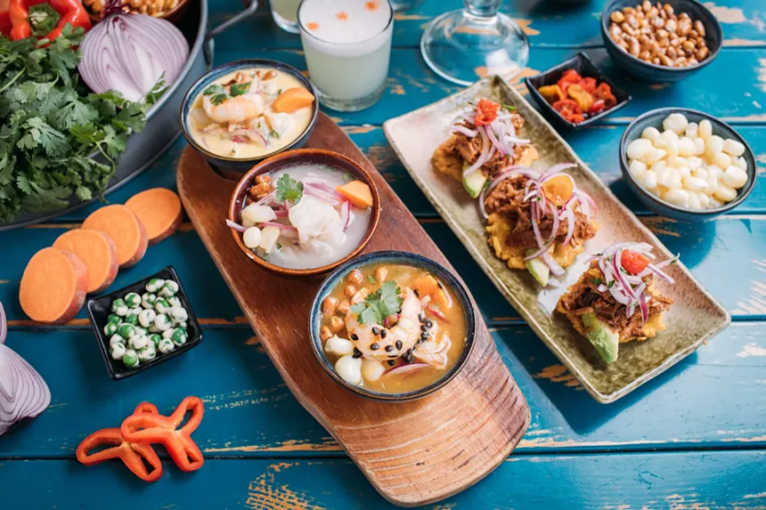 An assortment of food