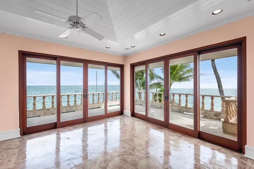 Spacious bedroom inside southernmost home in continental U.S.