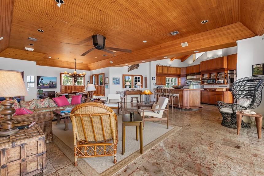 Family room inside southernmost home in continental U.S.