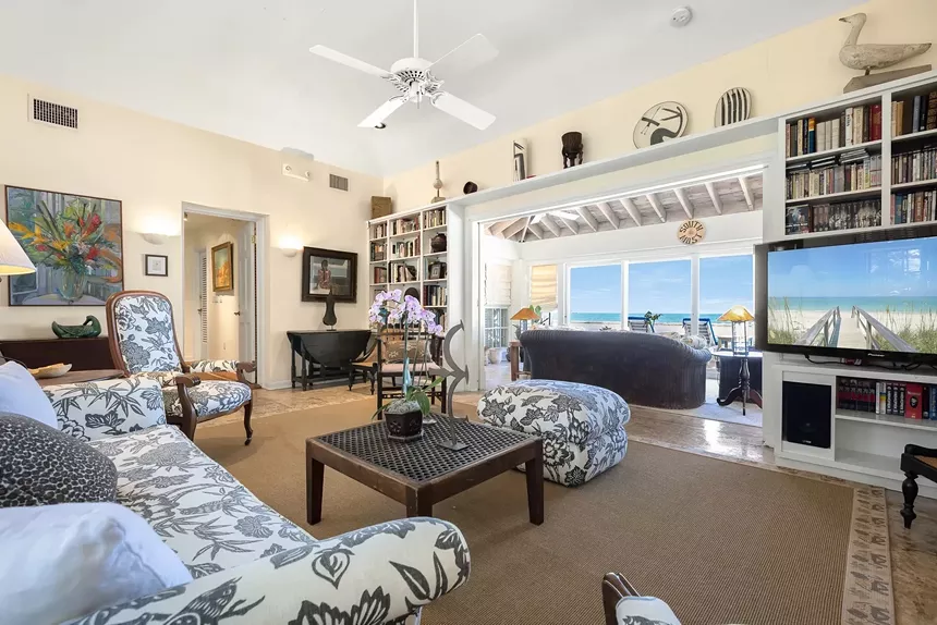 Living room inside southernmost home in continental U.S.