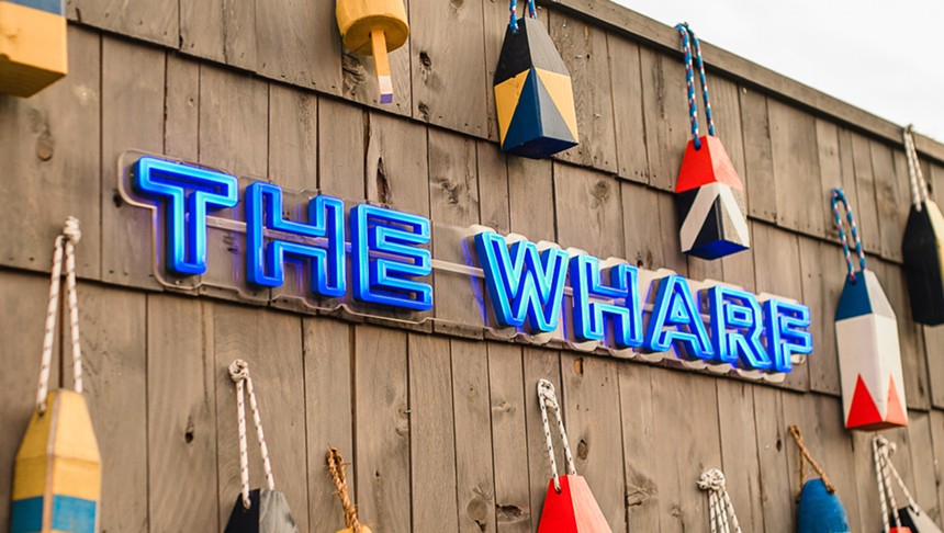 the wharf sign