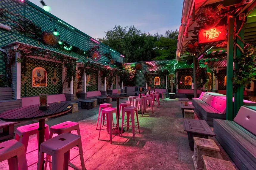 The outdoor area at El Patio
