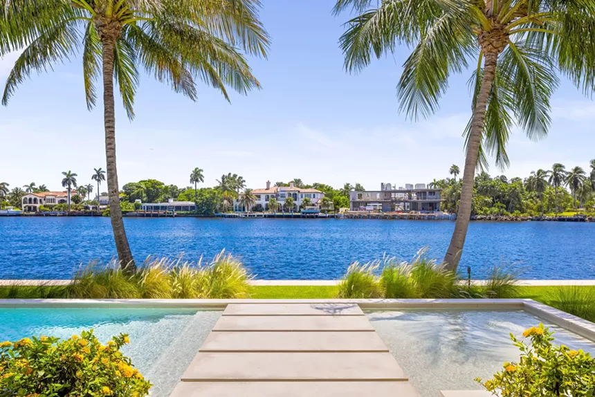 waterfront views in the backyard of $50 million mansion