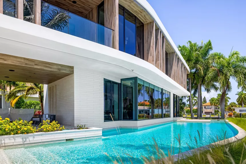 Pool at $50 million mansion