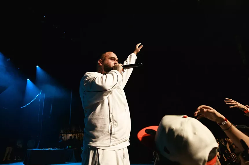 Danny Towers performing on stage at the Fillmore Miami Beach