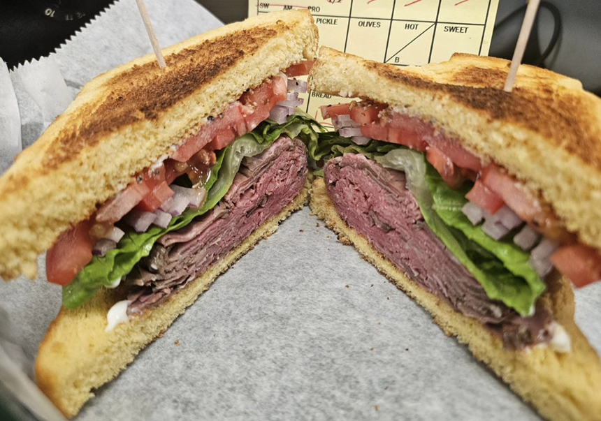 a sandwich