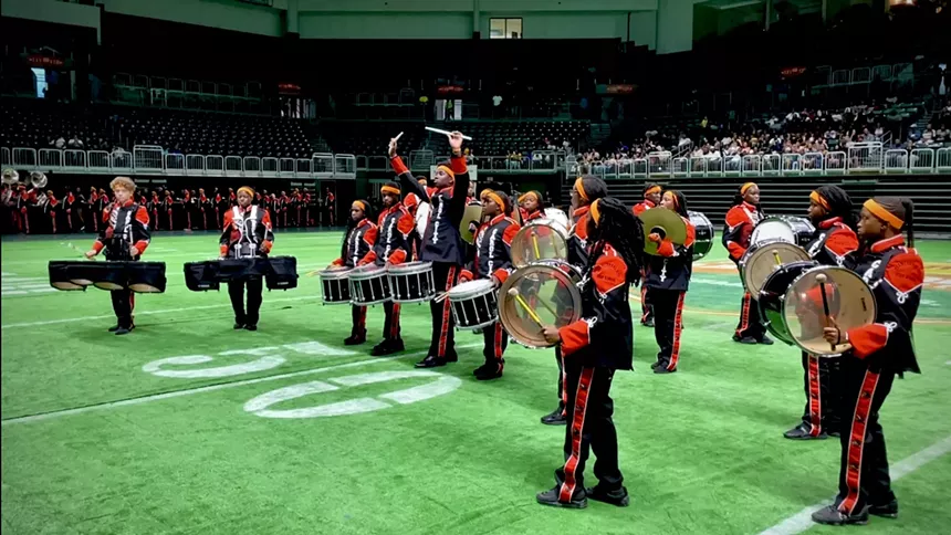 Southridge High School's Spirit of Southridge performing at the Watsco Center.