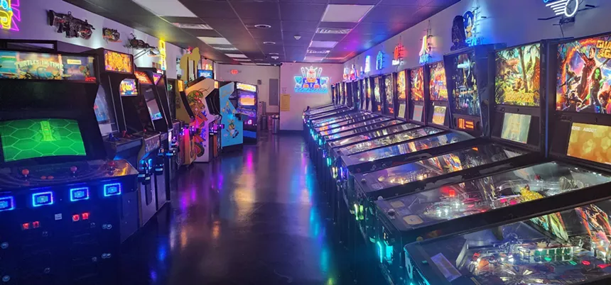 Interior of Arcade Odyssey in Miami