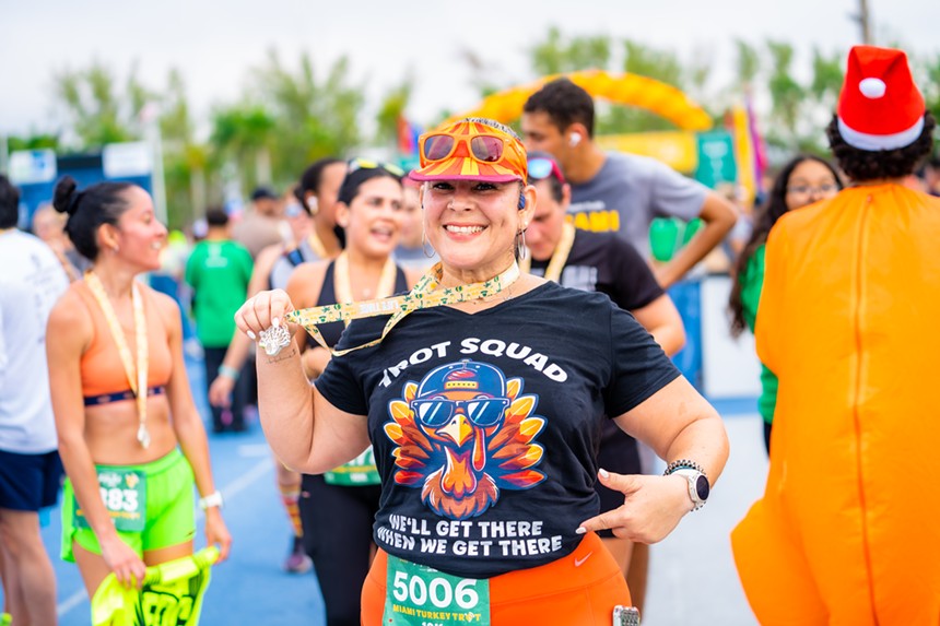 Participants of the Turkey Trot in Miami