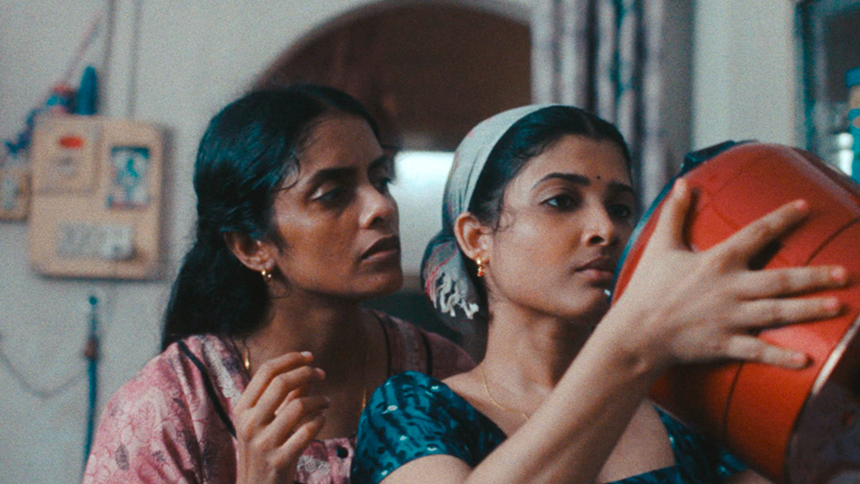 Still of Kani Kusruti and Divya Prabha in All We Imagine As Light