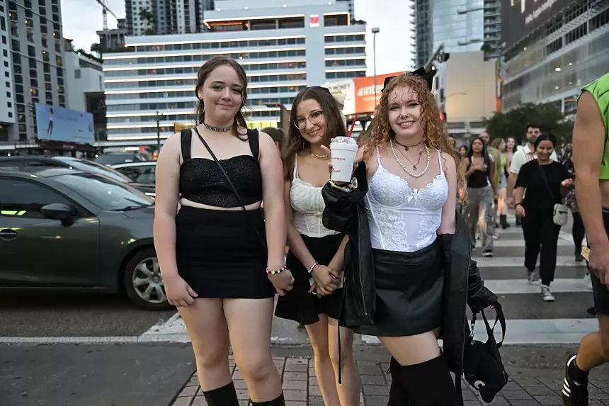 Fans at the Sweat Tour at the Kaseya Center in Miami