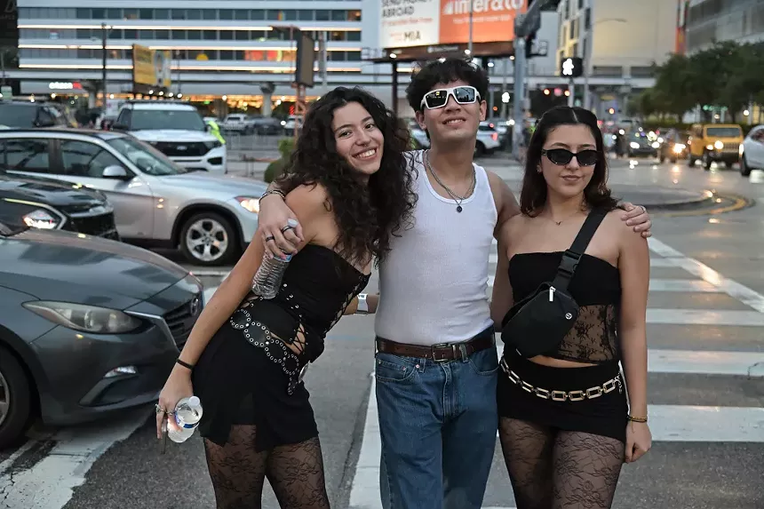 Fans at the Sweat Tour at the Kaseya Center in Miami