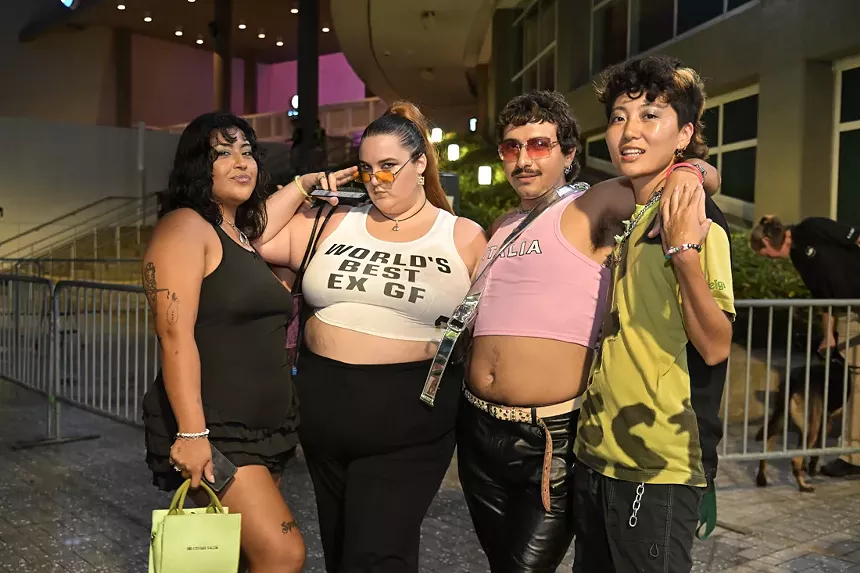 Fans at the Sweat Tour at the Kaseya Center in Miami
