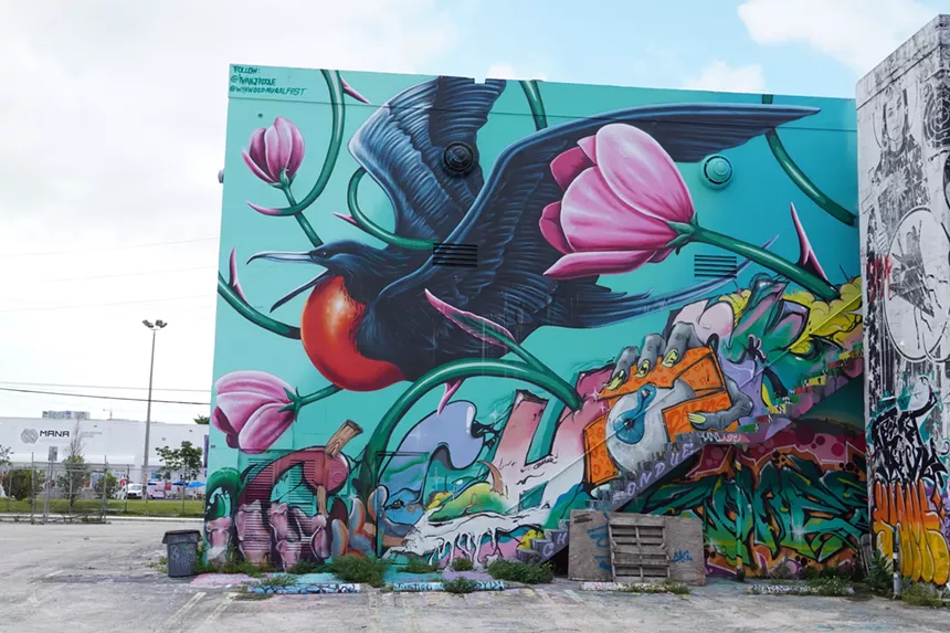 Mural by Ivan Roque and Chnk in Wynwood